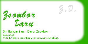 zsombor daru business card